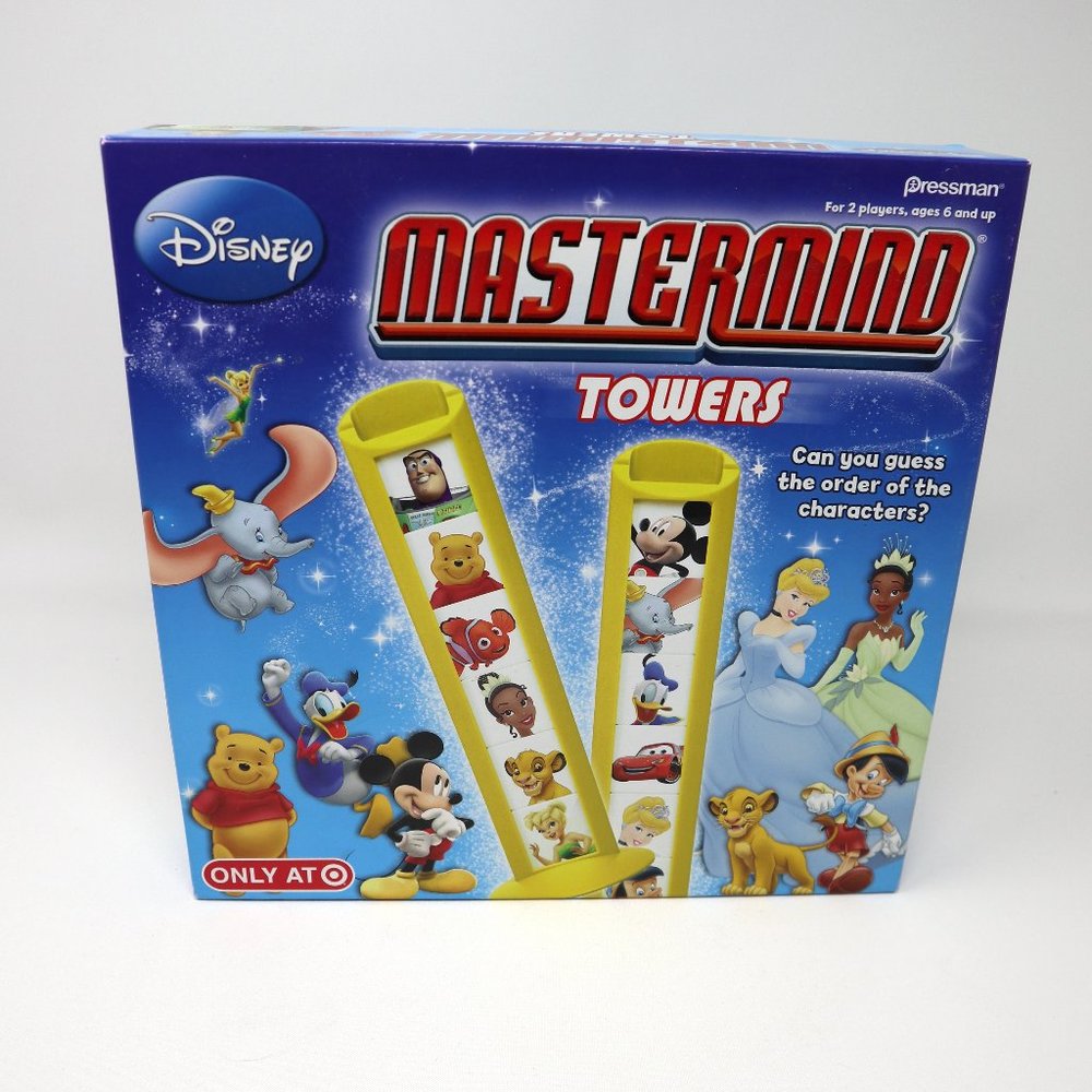 Disney Mastermind Towers Game Master-Mind Board Game Mickey Mouse Logic Code